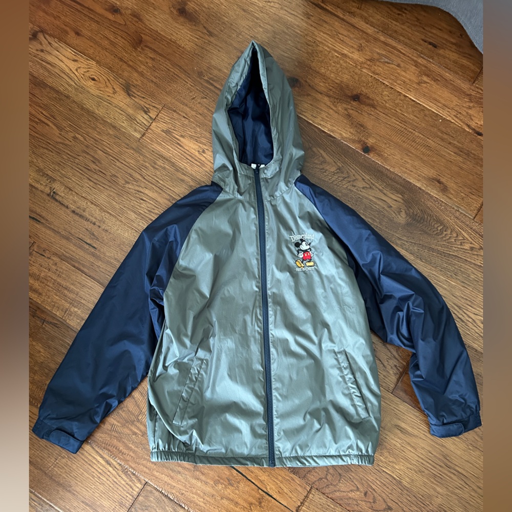 Mickey Mouse Disney Windbreaker Rain Jacket - Size Youth XL - Fits Women Size XS